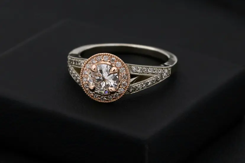 Bague solitaire zircon